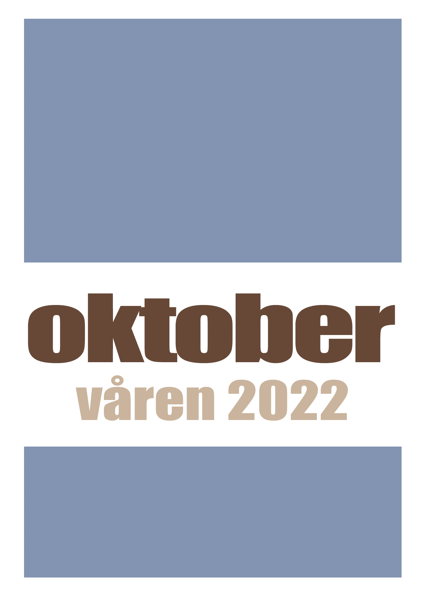 Katalog over Oktobers bøker 2022