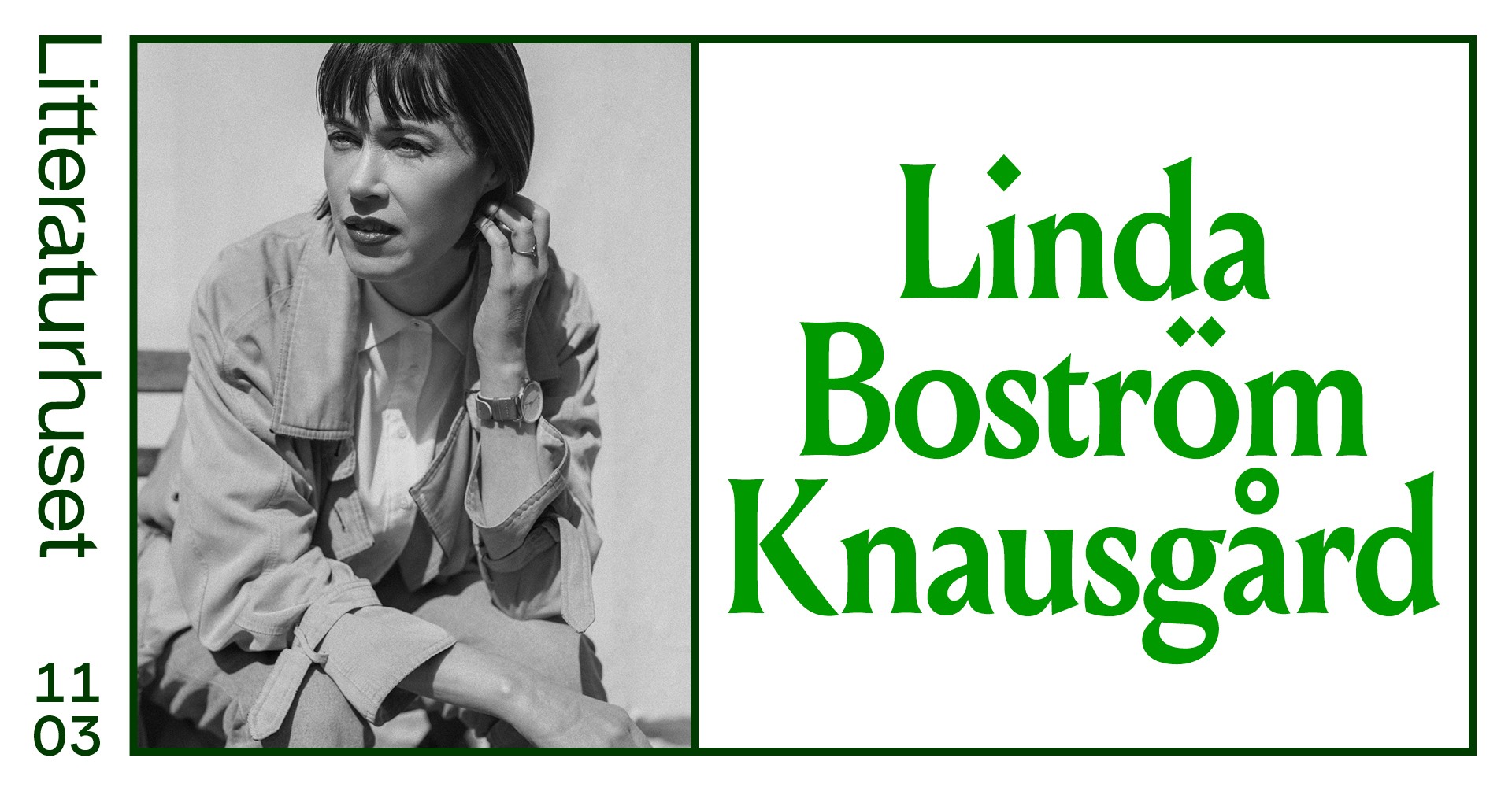 Linda Boström Knausgård i samtale med Linn Ullmann på Litteraturhuset i Oslo 11. mars 2020